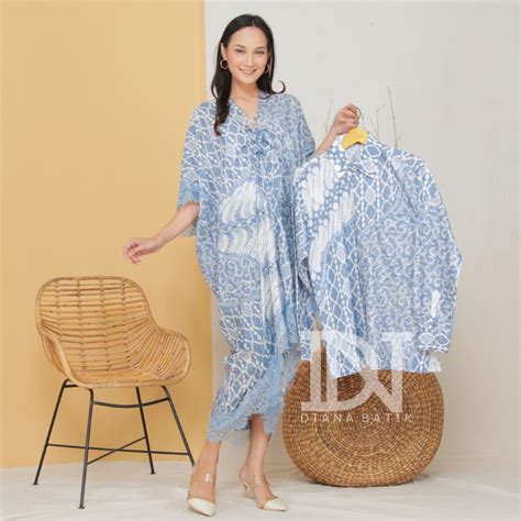 Jual COUPLE KAFTAN VISCOSE LACE By Diana Batik Trusmi Shopee Indonesia