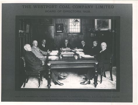 Westport Coal Company Board Of Directors 1928 Hocken Digital