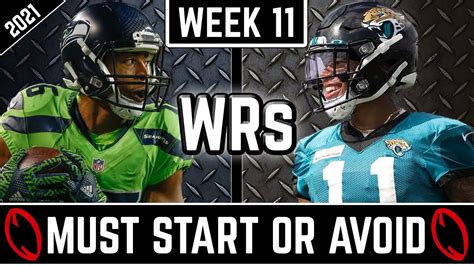 Must Start Or Avoid Wide Receivers Every Week 11 Matchup 2021