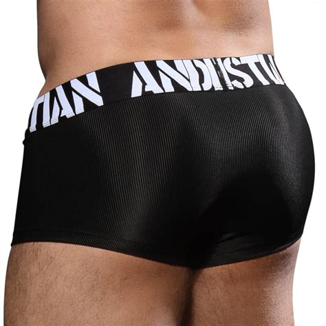 Andrew Christian Boxer Almost Naked Power Rib Noir Inderwear