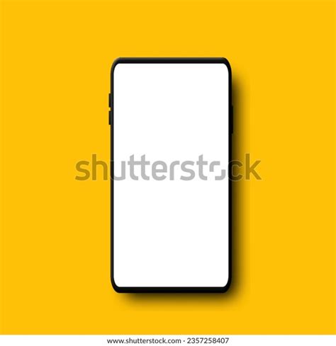 Phone Display Blank White Screen Isolated Stock Illustration 2357258407 ...