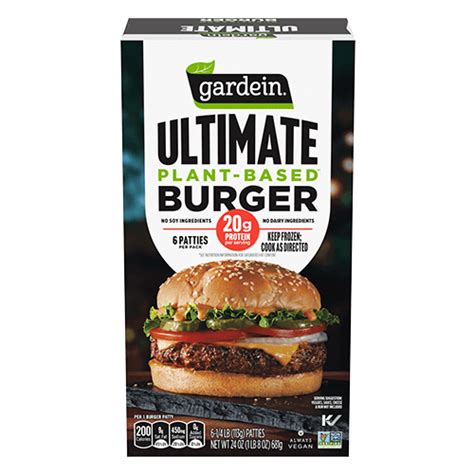 Ultimate Plant Based Burger Patties Gardein