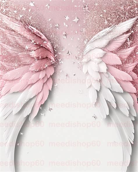 10 X Angel Wings Backdrops Pink Angel Wings Backdrop Pink Etsy