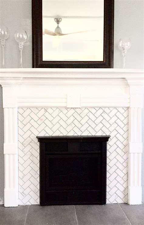 White Tile For Fireplace Decoomo Fireplace Tile White