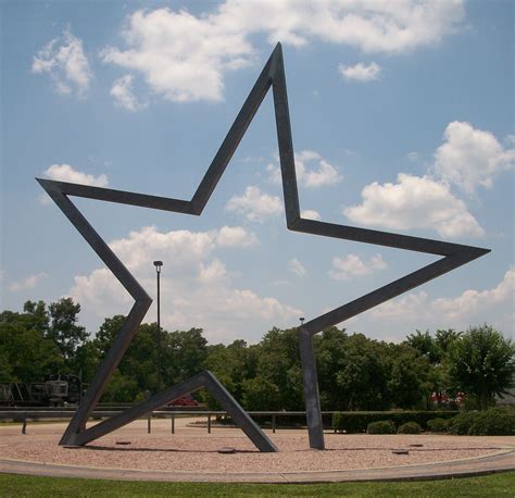 Bildet Stjerne Vind Monument Kunst Texas Velkommen Senter