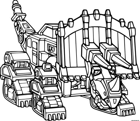 Coloriage Dozer Dozeratops Dinotrux Dessin Dinotrux Imprimer