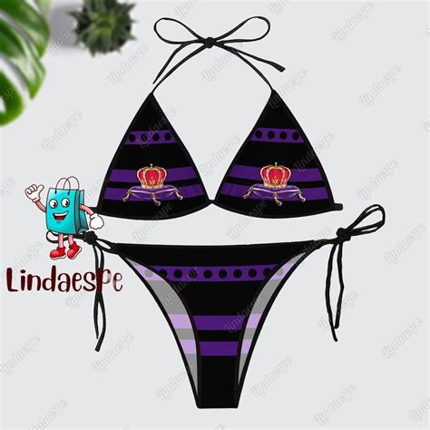 Crown Royal Bikini Set Whiskey Bikini Top Beach Bikini Set Crown Royal Swimsuit Women Crown