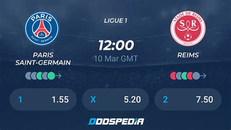 Paris Saint Germain Vs Reims Predictions Odds Live Score Stats