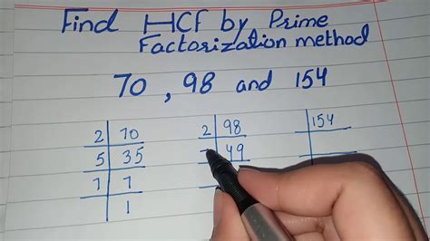 Hcf By Prime Factorization Method Hcf By Prime Factorization Method Of