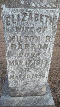 Elizabeth Barron Find A Grave Memorial