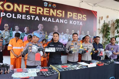 Polresta Malang Kota Berhasil Ungkap Penjualan Motor Hasil Curian