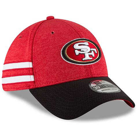 Mens San Francisco 49ers New Era Scarletblack 2018 Nfl Sideline Home