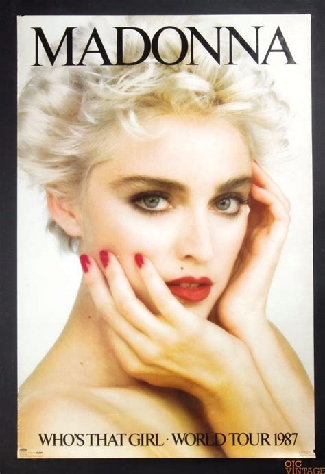 Madonna Whos That Girl World Tour 1987 Vintage Poster 24 X 36 Rock