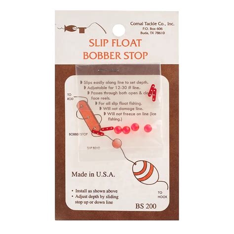 Comal Tackle Slip Float Bobber Stop Academy