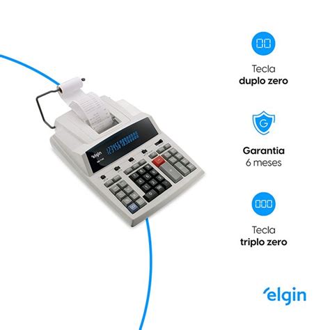 Calculadora De Mesa C Bobina Digitos Mb Elgin Cx Un