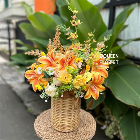 Jual Dqueen Florist Artificial Bunga Box Gift Karangan Bunga Ucapan