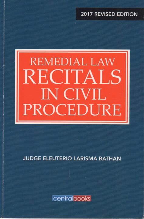 Remedial Law Recitals In Civil Procedure Library Lyceum Northwestern University