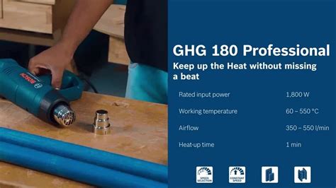 Bosch Professional GHG 180 Hot Air Gun 1800 W At 3300 Piece In
