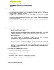 Bsbcrt Task Reference Only Pdf Please Refer To Case Study Please