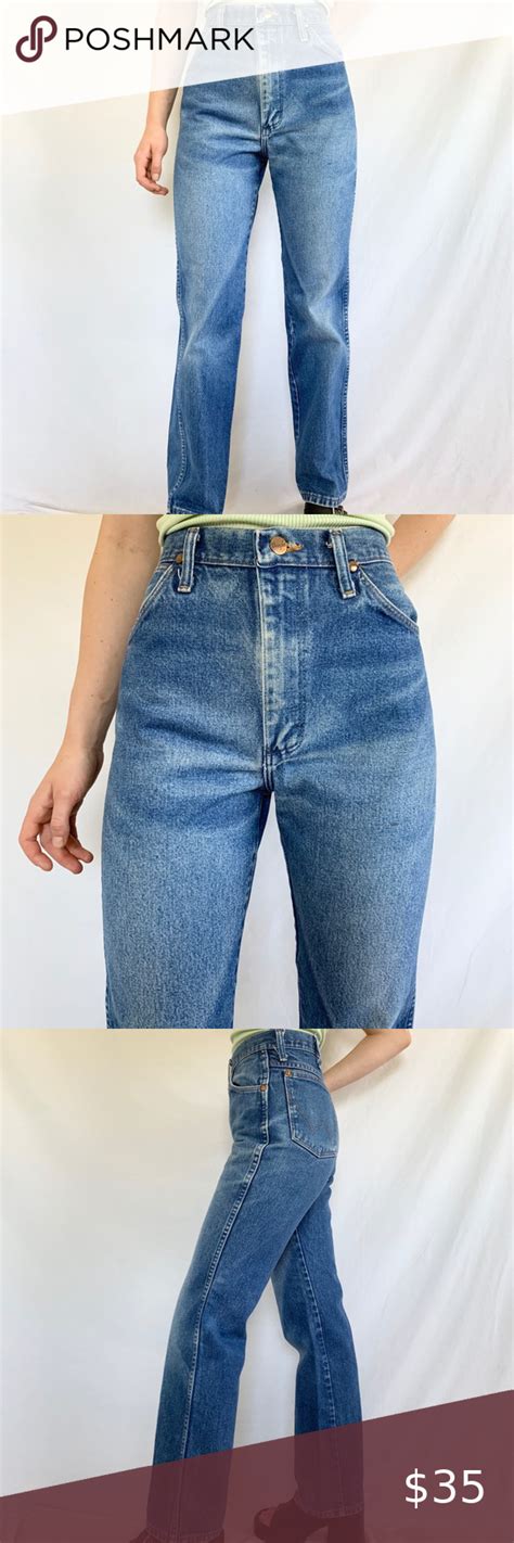 Vintage 80s Medium Wash High Waist Wranglers Jeans Wrangler Jeans