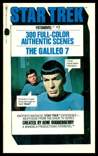 The Galileo 7 Star Trek Fotonovel By Crawford Oliver Bar David S Created By Gene