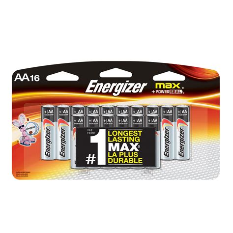 Energizer MAX AA Alkaline Batteries 1 5 Volts 16 Pk Carded