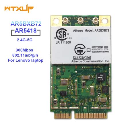 Atheros Ar5418 Ar5008 2 4ghzand5 0ghz 300mbps Mini Wifi Pci E Wireless Adapter Wlan Card For