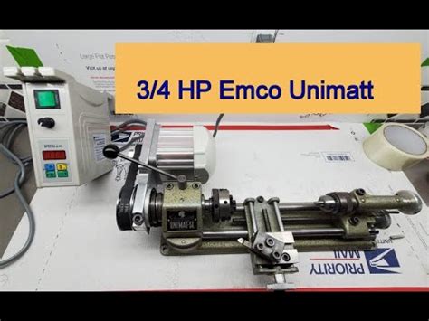 Emco Unimat Sl Db Lathe W Variable Speed Lathe Motor Upgrade