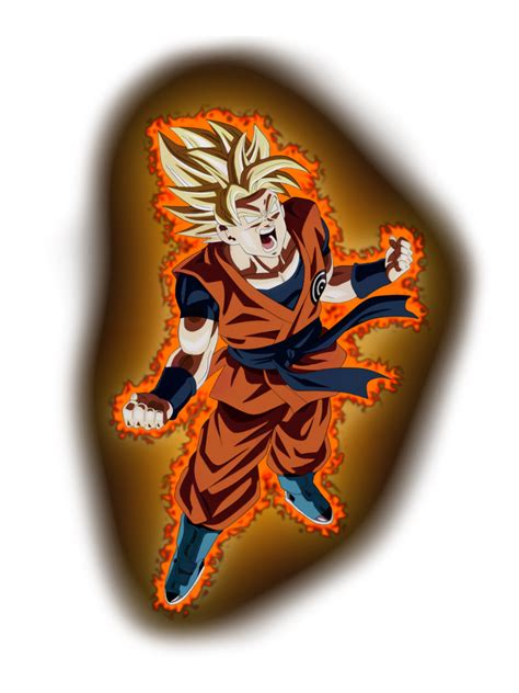 Super Saiyan Berserk Goku Aura By Greenadine0 On Deviantart