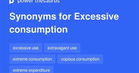 Excessive Consumption synonyms - 207 Words and Phrases for Excessive Consumption