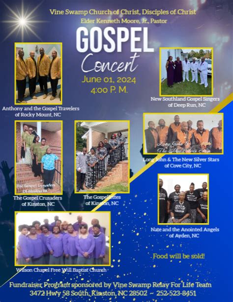 Gospel Concert Flyer Postermywall