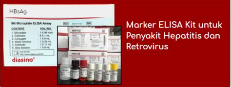 marker elisa kit  penyakit hepatitis  retrovirus pt indogen