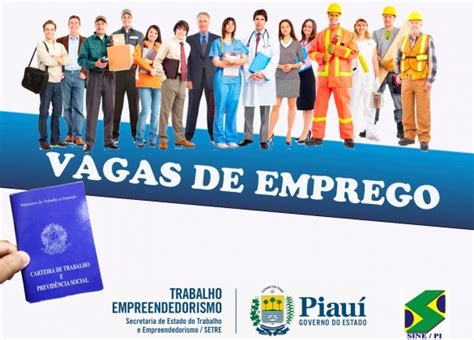 Sine Oferta 206 Novas Vagas De Emprego Em Teresina Cidade