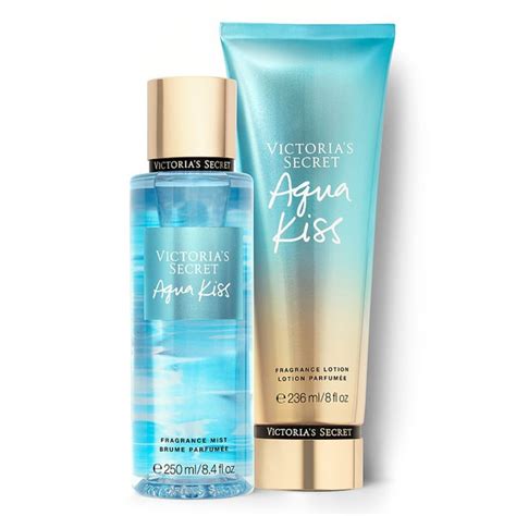 Kit Creme Hidratante Body Splash Victorias Secret Aqua Kiss