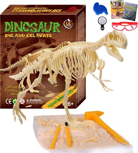 Amazon.com: Dinosaur Fossil Dig Kit - Dig Up Dinosaurs Skeleton Set ...