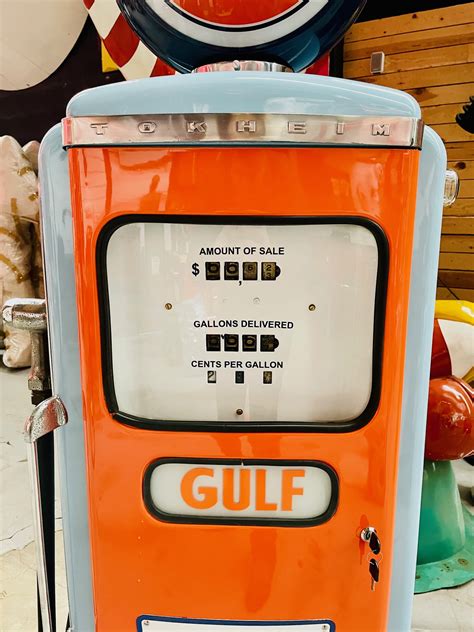 Gulf Tokheim Restored Gas Pump Stefvintagestore