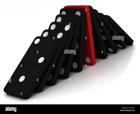 Dominoes Falling Cut Out Stock Images And Pictures Alamy