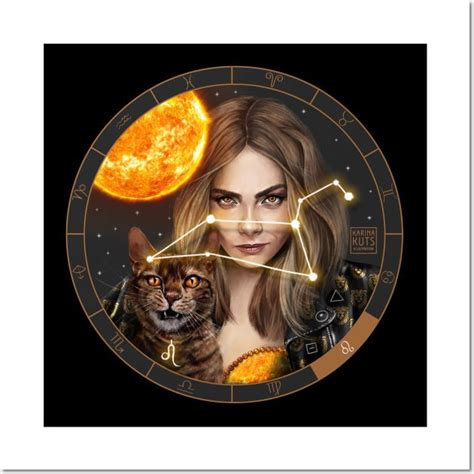 Leo Wall And Art Print Zodiac Zodiac Art Art Series