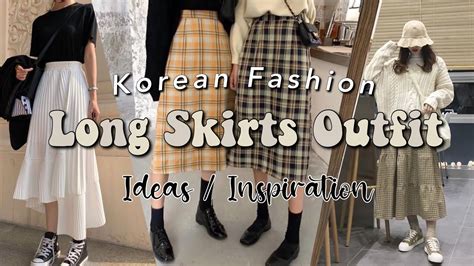 Korean Fashion Ideas Long Skirt Outfits YouTube