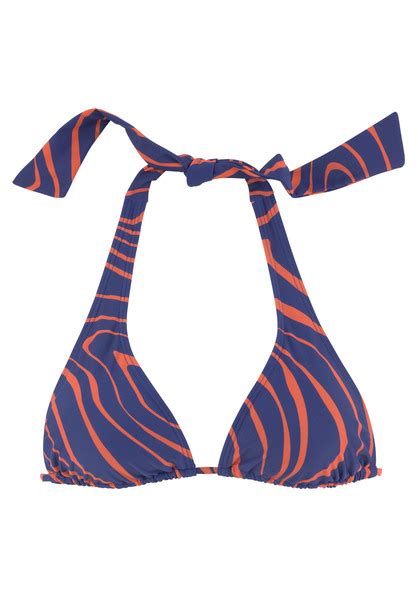 Buffalo Triangel Bikini Top Dune Blau Orange Cup A B 38