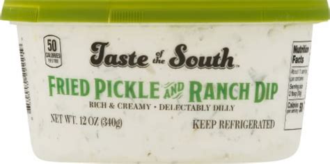 Taste Of The South Fried Pickle And Ranch Dip 12 Oz Kroger