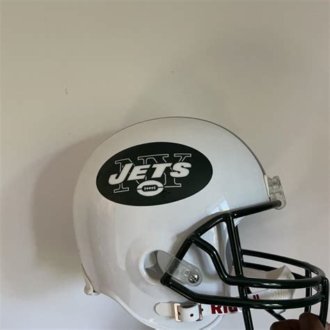 New York Jets Helmet NOT AN ACTUAL FOOTBALL... - Depop