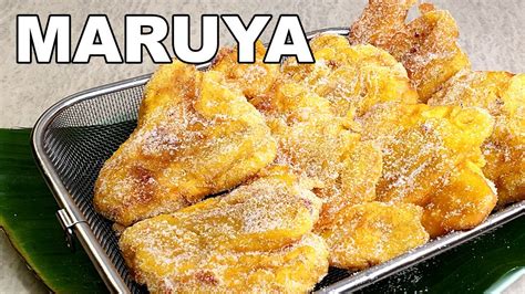 CRISPY MARUYA RECIPE SAGING PINAYPAY BANANA FRITTERS YouTube