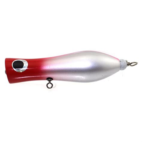 Saltwater Popper Big Game Topwater Lure Wooden Popper Popping Fishing ...