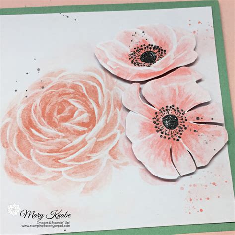 Sentimental Rose Collage Stampin Peace