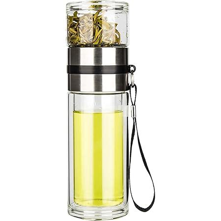 Amazon Tea Infuser Bottle 7oz Glass Tea Tumbler Glass Travel