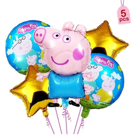 Peppa Pig Balloons (set of 5) – Paper Fold