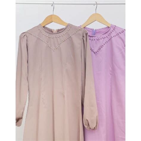 Jual Calendula Dress By Rinanti Satin Dress Gamis Kondangan Dress