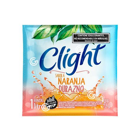 JUGO EN POLVO CLIGHT NARANJA DURAZNO 7 5 GR 320 Casa Grütter