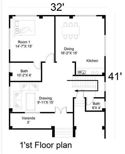 House Floor Plan With Dimensions